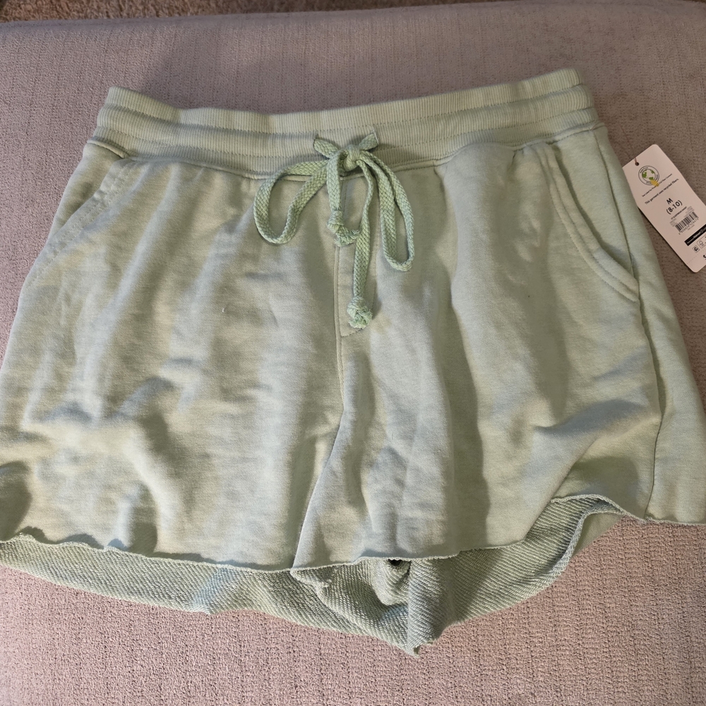 Secret Treasures Light Green Athletic Shorts